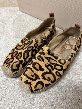 Sam Edelman Women Khloe Leopard Print‎ Espadrille Flats